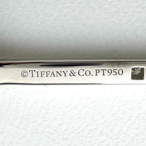 Woven Key Pendant Necklace Platinum with Diamond