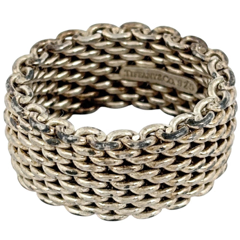 Somerset Mesh Ring Sterling Silver
