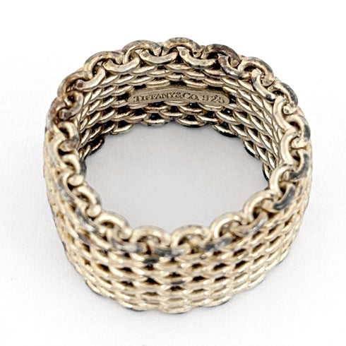 Somerset Mesh Ring Sterling Silver