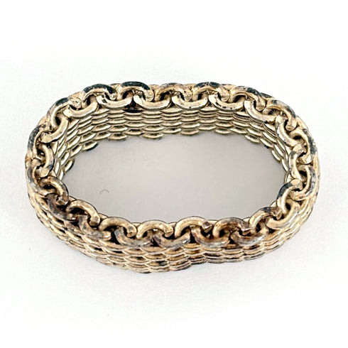 Somerset Mesh Ring Sterling Silver