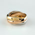 Vendome Louis Cartier Band Ring 18K Tricolor Gold