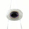 Band Ring Ceramic and 18K Yellow Gold with Amethyst