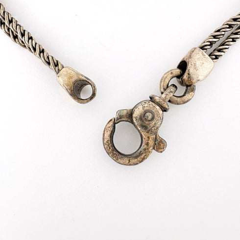 Double Rope Heart Bracelet Sterling Silver