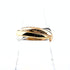Vendome Louis Cartier Band Ring 18K Tricolor Gold