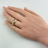 Vendome Louis Cartier Band Ring 18K Tricolor Gold