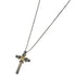 Pendant Necklace 18K Gold and Sterling Silver