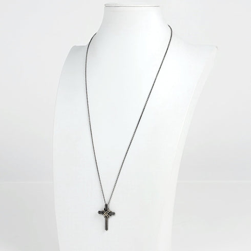 Pendant Necklace 18K Gold and Sterling Silver