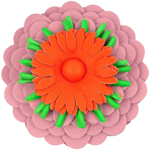 Charm Leather Green Orange Pink Handbag Charm