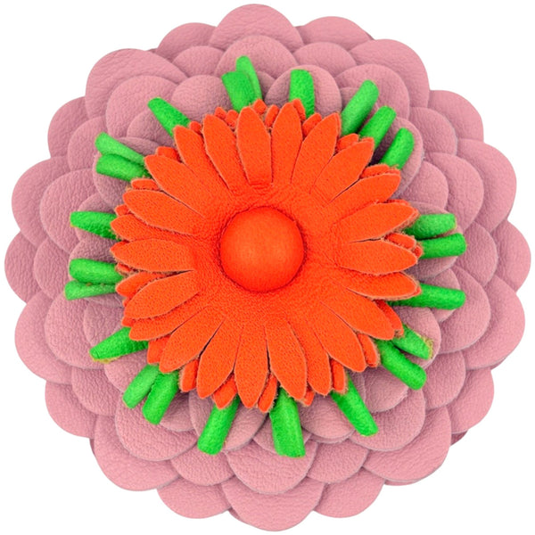 Charm Leather Green Orange Pink Handbag Charm