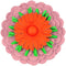 Charm Leather Green Orange Pink Handbag Charm