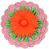 Charm Leather Green Orange Pink Handbag Charm