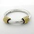 Band Ring 18K Yellow Gold and Sterling Silver