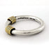 Band Ring 18K Yellow Gold and Sterling Silver