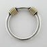 Band Ring 18K Yellow Gold and Sterling Silver