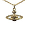Mini Bas Relief Pendant Necklace Brass
