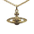 Mini Bas Relief Pendant Necklace Brass