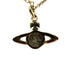 Mini Bas Relief Pendant Necklace Brass