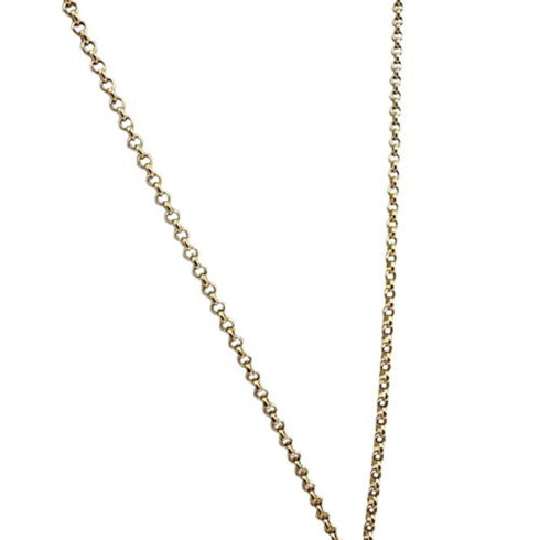 Mini Bas Relief Pendant Necklace Brass