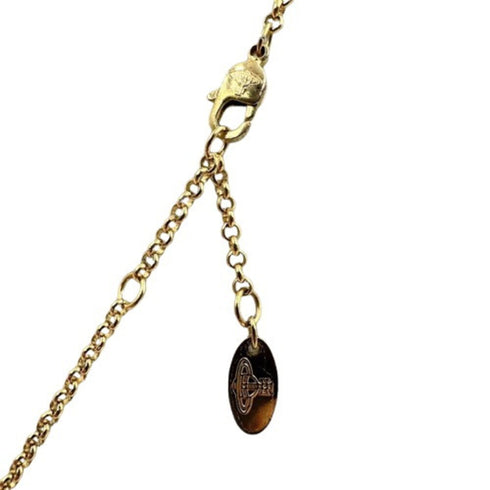 Mini Bas Relief Pendant Necklace Brass