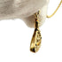 Mini Bas Relief Pendant Necklace Brass