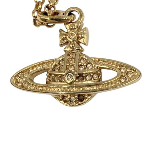 Mini Bas Relief Pendant Necklace Brass