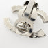 CC Logo Clip-On Earrings Silver-Tone Metal Silver-Tone Metal