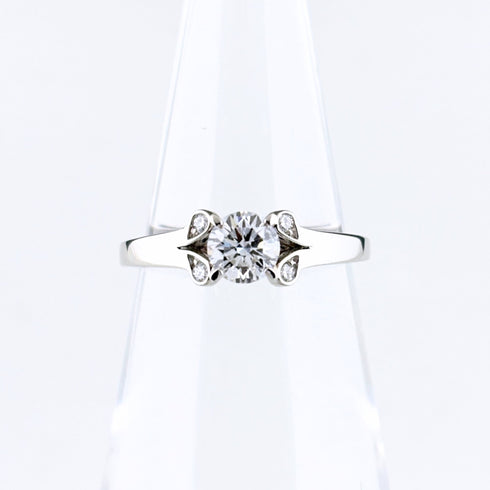 Band Ring Platinum with Diamond