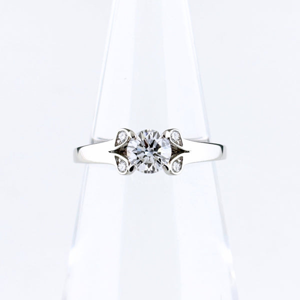 Band Ring Platinum with Diamond