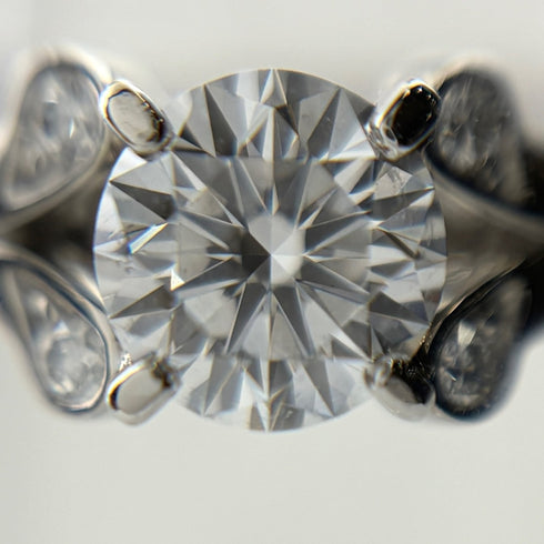 Band Ring Platinum with Diamond