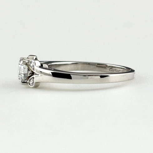 Band Ring Platinum with Diamond