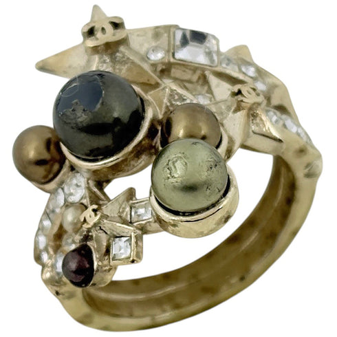 CC Logo Star Ring Metal