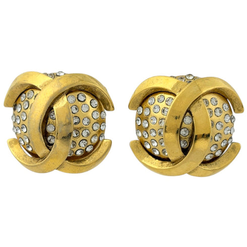 CC Logo Clip-On Earrings Metal