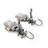 CC Logo Earrings Metal Silver-Tone Metal
