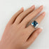 Pyramide Ring With Topaz