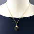 Heart Medal Pendant Necklace 18K Yellow Gold