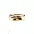 Vendome Louis Cartier Band Ring 18K Tricolor Gold