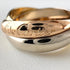 Vendome Louis Cartier Band Ring 18K Tricolor Gold