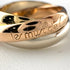 Vendome Louis Cartier Band Ring 18K Tricolor Gold