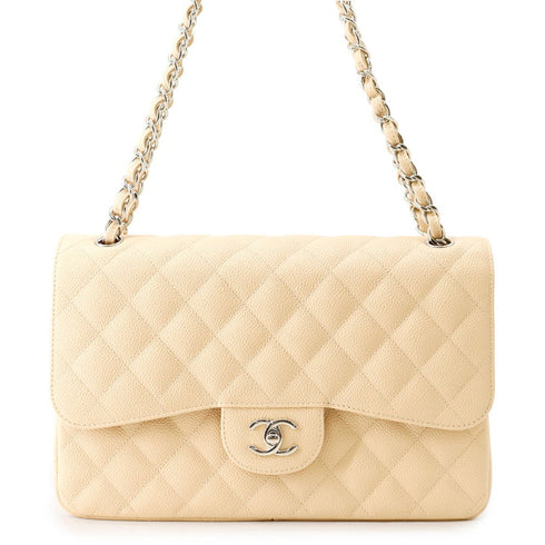 Classic Double Flap Bag Quilted Caviar Jumbo