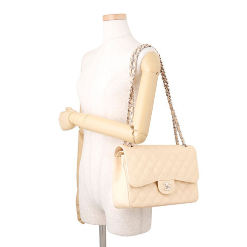 Classic Double Flap Bag Quilted Caviar Jumbo