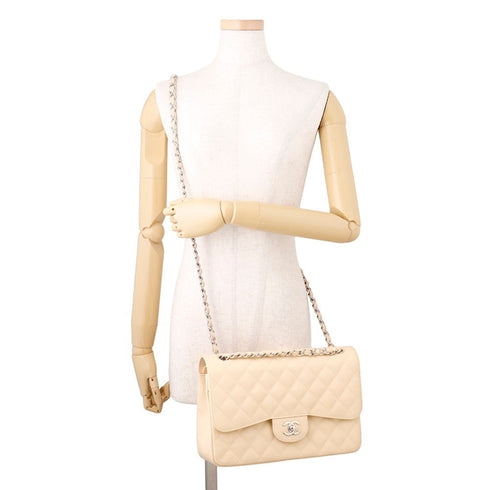 Classic Double Flap Bag Quilted Caviar Jumbo