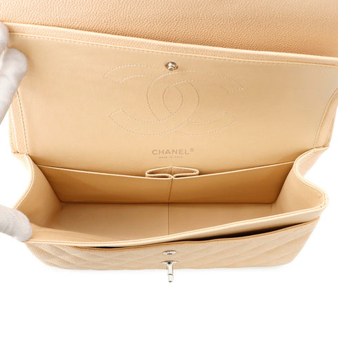 Classic Double Flap Bag Quilted Caviar Jumbo