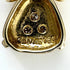 Ribbon Motif Pendant Necklace 18K Yellow Gold with Diamond
