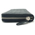 Zip Around Wallet Quilted Caviar Long