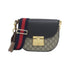 Padlock Saddle Shoulder Bag GG Coated Canvas and Leather Medium