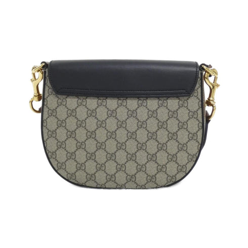 Padlock Saddle Shoulder Bag GG Coated Canvas and Leather Medium