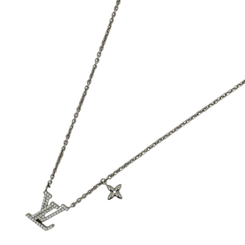 Pendant Necklace Rhinestone and Silver