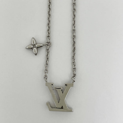 Pendant Necklace Rhinestone and Silver