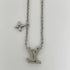 Pendant Necklace Rhinestone and Silver