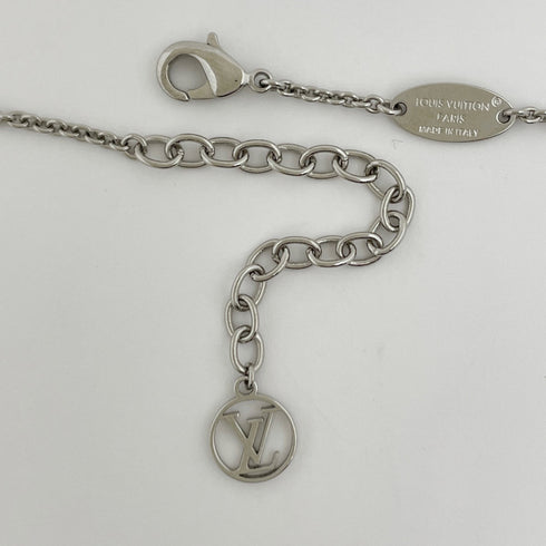 Pendant Necklace Rhinestone and Silver